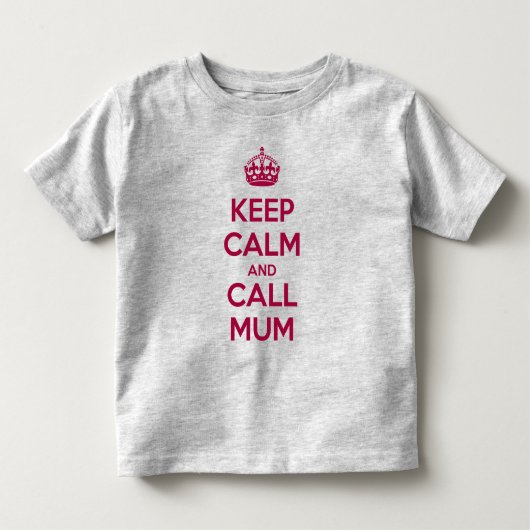 Blijf Kalmaan en Bel Ma Kinder Shirts (Voorkant)