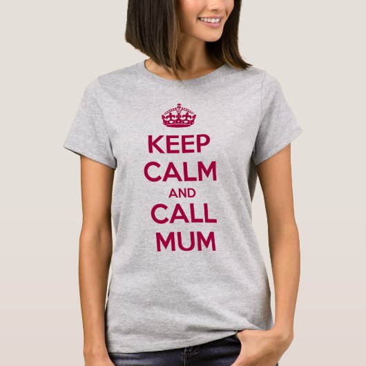 Blijf Kalmaan en Bel Ma T-shirt (Voorkant)