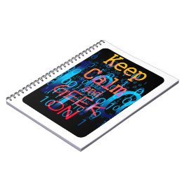Blijf Kalmaan en Binaire Code Geeks Notitieboek