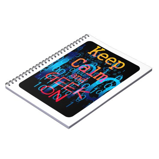 Blijf Kalmaan en Binaire Code Geeks Notitieboek (Linkerzijde)