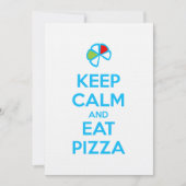 Blijf Kalmaan en Eet Pizza 1 Kaart (Voorkant)