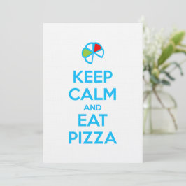Blijf Kalmaan en Eet Pizza 1 Kaart