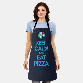 Blijf Kalmaan en Eet Pizza 1 Schort