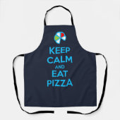 Blijf Kalmaan en Eet Pizza 1 Schort (Voorkant)