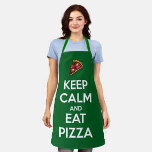 Blijf Kalmaan en Eet Pizza 2 Schort