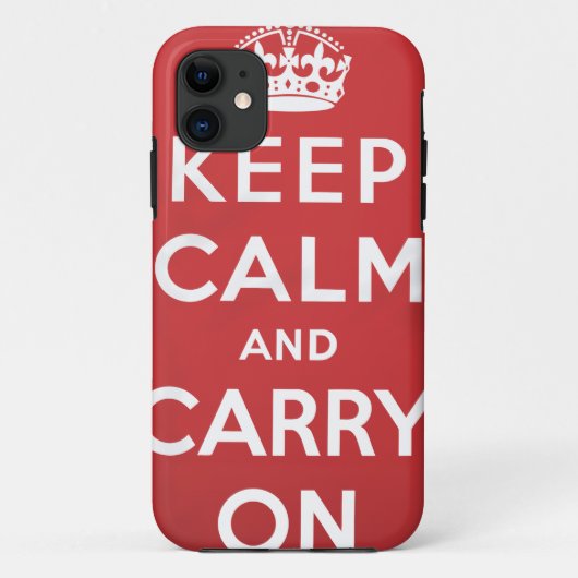 Blijf Kalmaan en Ga Door Case-Mate iPhone Case (Achterkant)