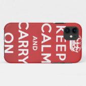 Blijf Kalmaan en Ga Door Case-Mate iPhone Case (Achterkant (horizontaal))