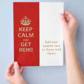 Blijf Kalmaan en Ga Naar Reiki Flyer (Hand)