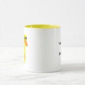 Blijf Kalmaan en Kwak Maar Door Eend Humor Mok (Midden)