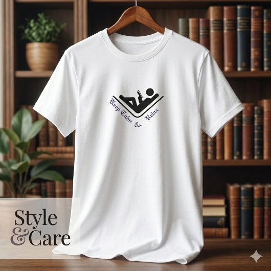 Blijf Kalmaan en Ontspan Minimalistische Comfort T T-shirt