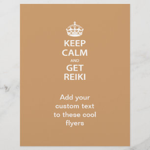 Blijf Kalmaan en ontvang Reiki Flyer