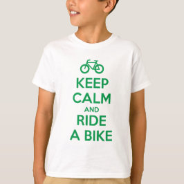 Blijf Kalmaan en Rijd op een Fiets T-shirt
