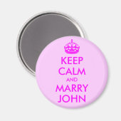 Blijf Kalmaan en Trouw met John Maan Magneet (Voorkant / Achterkant)