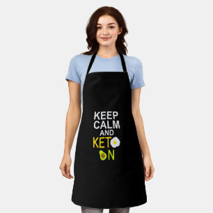 Blijf Kalmaan Keto Ketogene Grappige Quote Schort