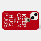 Blijf Kalmaan Knuffel Mopsen Hondenliefhebber Case-Mate iPhone Case (Achterkant (horizontaal))