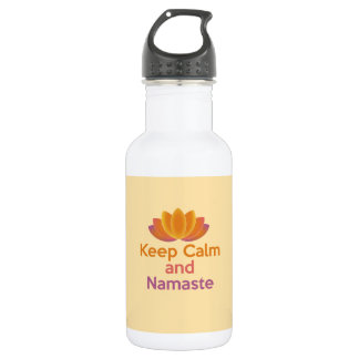Blijf Kalmaan Namaste - Yoga, Ontspan, Zen Waterfles