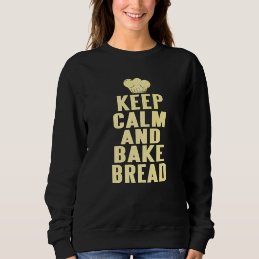 Blijf Kalme En Bak Brood Presenteer Trui (Voorkant)