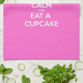 Blijf Kalme en Eet Eén Cupcake Theedoek (Gevouwen)