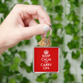 Blijf Kalme en Ga Door Sleutelhanger (Hand)