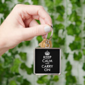 Blijf Kalme en Ga Door Sleutelhanger (Hand)