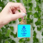 Blijf Kalme en Ga Door Sleutelhanger (Hand)