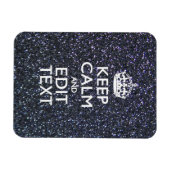 Blijf Kalme en Laat Je Tekst Over Middernacht Zien Magneet (Horizontaal)