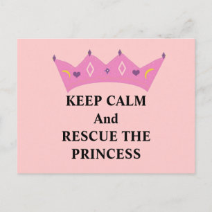 Blijf Kalme en Red de Prinses Briefkaart