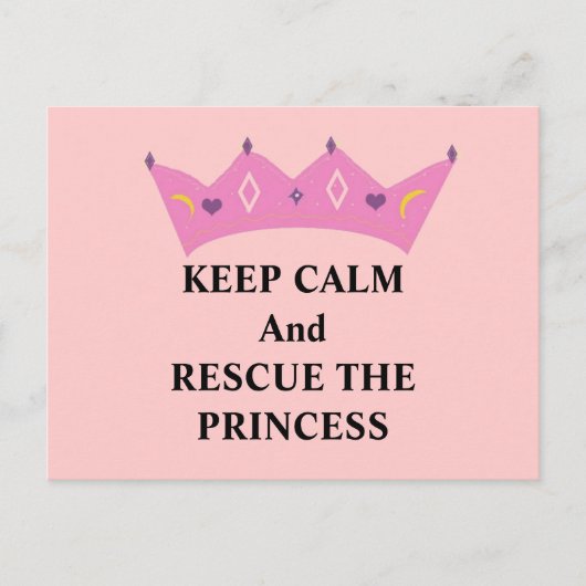Blijf Kalme en Red de Prinses Briefkaart (Voorkant)