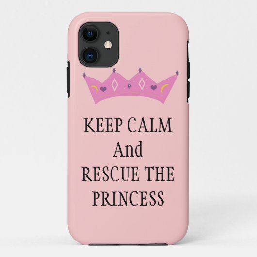 Blijf Kalme en Red de Prinses Case-Mate iPhone Case (Achterkant)