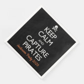 Blijf Kalme en Vang Piraten Servet (Hoek)