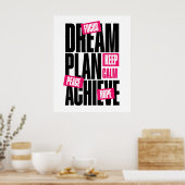 Blijf Kalme Focus Hoop Vrede Motiverend Poster (Keuken)
