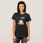 Blijf Kalme Het Is Gewoon Een Kat Meme T-shirt (Voorkant volledig)