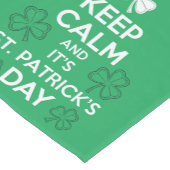 Blijf Kalme Het Is St. Patrick's Dag Iers Korte Tafelloper (Hoek)