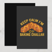 Blijf Kalme Ik Bak Challah Grappige Hanukkah Kaart (Voorkant / Achterkant)