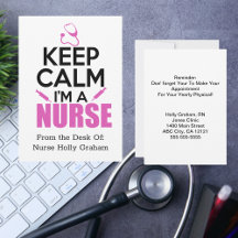 Blijf Kalme Ik Ben Een Verpleegster Herinnering