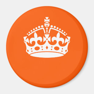 Blijf Kalme Kroon op Oranje Pas dit aan Magneet
