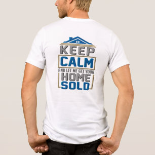 Blijf Kalme Thuis Verkochte Vastgoedmakelaar Tri-Blend Shirt