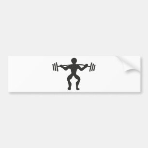 Blijf Kalme Til Gewicht Trainen Hardlopen Joggen G Bumpersticker