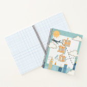 Blijf Kalmeer, Blijf Gefocust en Stijg Boven Thema Notitieboek (Binnen)