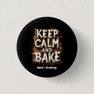 Blijf Kalmeer en Bak Leuke Recepten voor elke Bakk Ronde Button 3,2 Cm