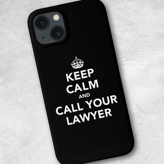 Blijf Kalmeer en Bel Je Advocaat Case-Mate iPhone Case