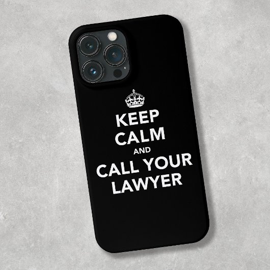 Blijf Kalmeer en Bel Je Advocaat Case-Mate iPhone Case