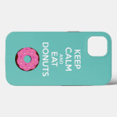 Blijf Kalmeer en Eet Donuts Hoesje (Achterkant (horizontaal))