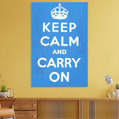 Blijf Kalmeer en Ga Door Canvas Afdruk (Insitu (Woonkamer))