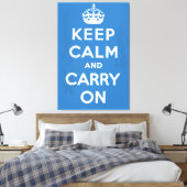 Blijf Kalmeer en Ga Door Canvas Afdruk (Insitu (Slaapkamer))