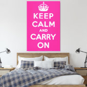 Blijf Kalmeer en Ga Door Canvas Afdruk (Insitu (Slaapkamer))