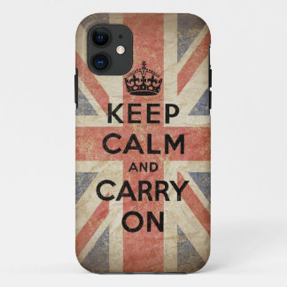 Blijf Kalmeer en Ga Door met de Britse Vlag Case-Mate iPhone Case