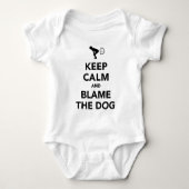 Blijf Kalmeer en Geef de Hond de Schuld Romper (Voorkant)