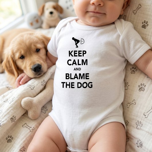 Blijf Kalmeer en Geef de Hond de Schuld Romper
