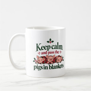 Blijf Kalmeer en Geef de Varkentjes in Dekentjes m Koffiemok